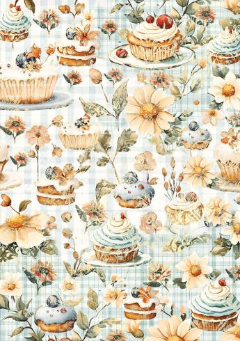 Ciao Bella - Decopatch Papier "Cookbook Mixed" Rice Paper A5 - 8 Bogen