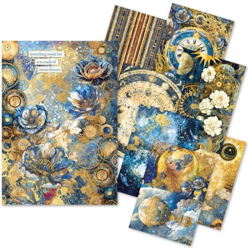 Ciao Bella - Decopatch Papier "Celestial Mixed" Rice Paper A5 - 8 Bogen