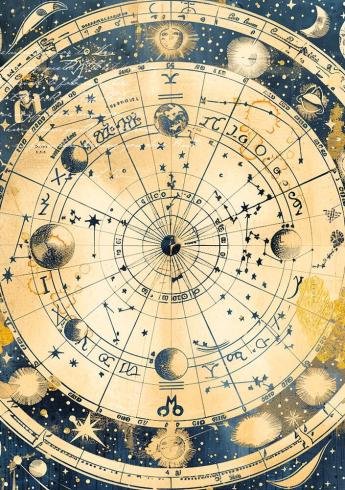 Ciao Bella - Decopatch Papier "Celestial Mixed" Rice Paper A5 - 8 Bogen