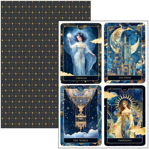 Ciao Bella - Stanzteile "Celestial" Creative Pad A4 - 9 Bogen