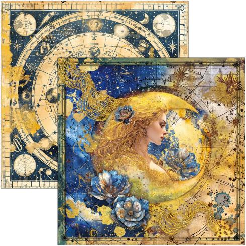 Ciao Bella - Designpapier "Celestial" Paper Pack 8x8 Inch - 12 Bogen