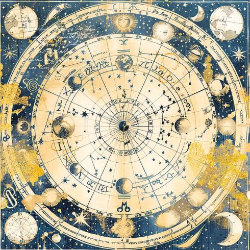 Ciao Bella - Pergamentpapier "Celestial" Vellum 6x6 Inch - 6 Bogen
