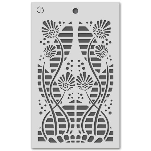 Ciao Bella - Schablone 5x8 Inch "Tikal" Texture Stencil