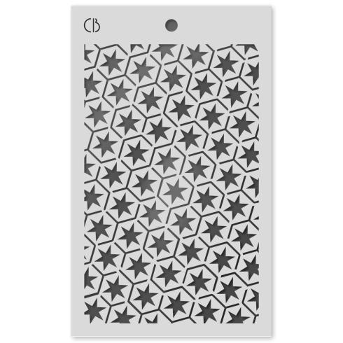 Ciao Bella - Schablone 5x8 Inch "Star Six" Texture Stencil