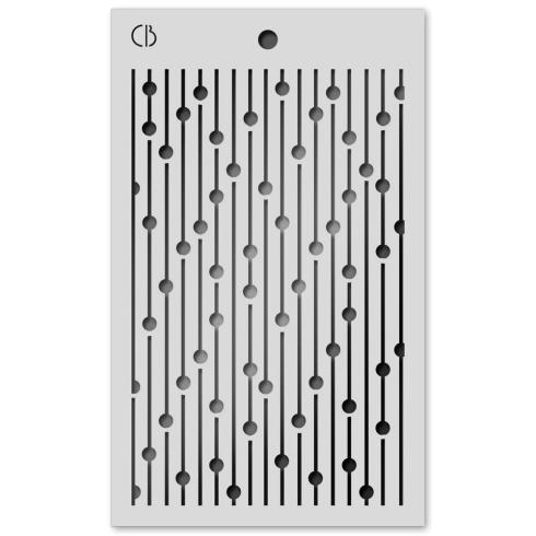Ciao Bella - Schablone 5x8 Inch "Bead Curtain" Texture Stencil