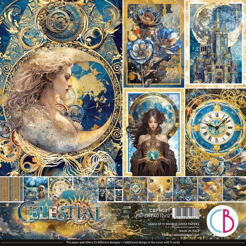 Ciao Bella - Designpapier "Celestial" Paper Pack 12x12 Inch - 12 Bogen