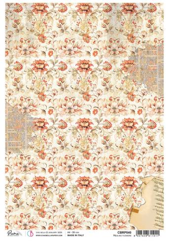 Ciao Bella - Decopatch Papier "Healing Flowers" Rice Paper A4 - 5 Bogen