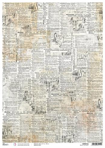 Ciao Bella - Decopatch Papier "What's the news?" Rice Paper A3 - 3 Bogen