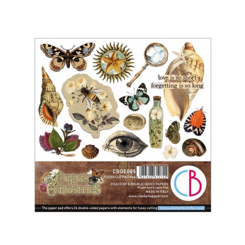 Ciao Bella - Stanzteile "Cabinet of Curiosities" Fussy Cut Pad - 24 Bogen
