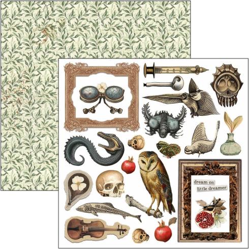 Ciao Bella - Stanzteile "Cabinet of Curiosities" Fussy Cut Pad - 24 Bogen