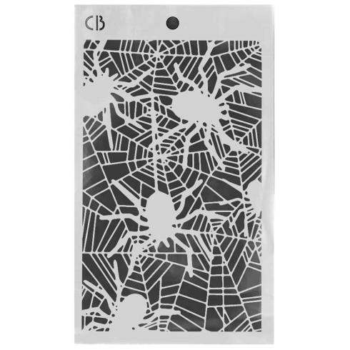 Ciao Bella - Schablone 5x8 Inch "Spiders" Texture Stencil