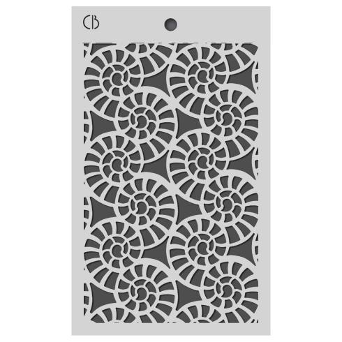 Ciao Bella - Schablone 5x8 Inch "Fossil Shell" Texture Stencil