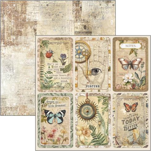 Ciao Bella - Designpapier "Cabinet of Curiosities" Paper Pack 12x12 Inch - 12 Bogen