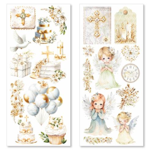 Ciao Bella - Aufkleber "Blessing Day" Transparent Adhesive Sheets 4,72x10,23 Inch - 5 Bogen