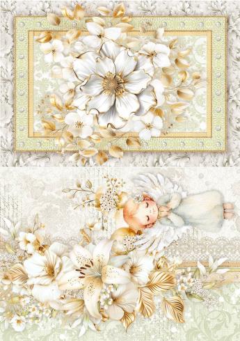Ciao Bella - Decopatch Papier "Blessing Day Mixed" Rice Paper A5 - 8 Bogen