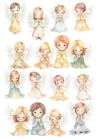 Ciao Bella - Decopatch Papier "Blessing Day Mixed" Rice Paper A4 - 4 Bogen