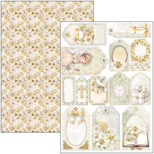 Ciao Bella - Stanzteile "Blessing Day" Creative Pad A4 - 9 Bogen