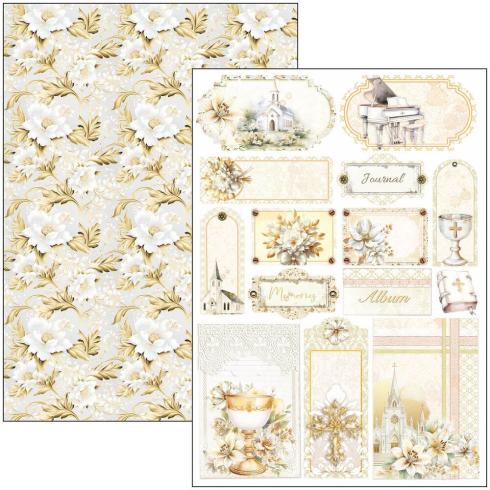 Ciao Bella - Stanzteile "Blessing Day" Creative Pad A4 - 9 Bogen