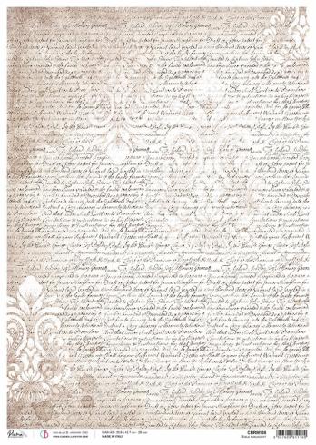 Ciao Bella - Decopatch Papier "Noble Manuscript" Rice Paper A3 - 3 Bogen
