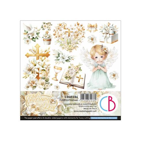 Ciao Bella - Stanzteile "Blessing Day" Fussy Cut Pad - 24 Bogen