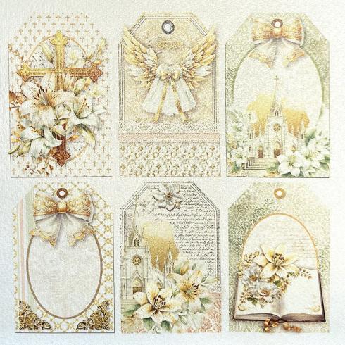 Ciao Bella - Designpapier "Blessing Day Pearl" Deluxe Paper Pack 6x6 Inch - 5 Bogen