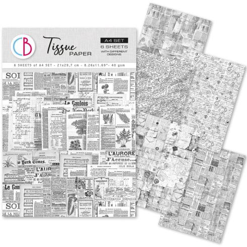Ciao Bella - Seidenpapier - Decopatch Papier "Storybook" Tissue Paper A4 - 6 Bogen