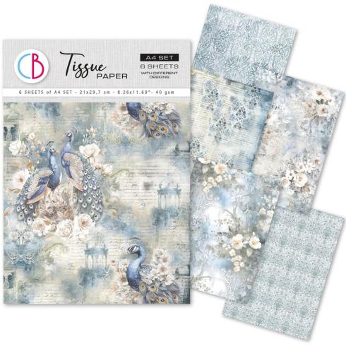 Ciao Bella - Seidenpapier - Decopatch Papier "Reverie" Tissue Paper A4 - 6 Bogen