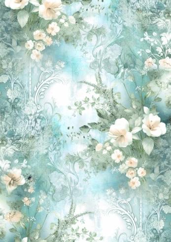 Ciao Bella - Seidenpapier - Decopatch Papier "Reverie" Tissue Paper A4 - 6 Bogen