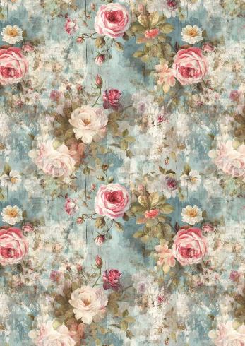 Ciao Bella - Seidenpapier - Decopatch Papier "My Secret Garden" Tissue Paper A4 - 6 Bogen