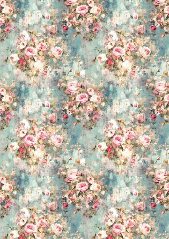 Ciao Bella - Seidenpapier - Decopatch Papier "My Secret Garden" Tissue Paper A4 - 6 Bogen
