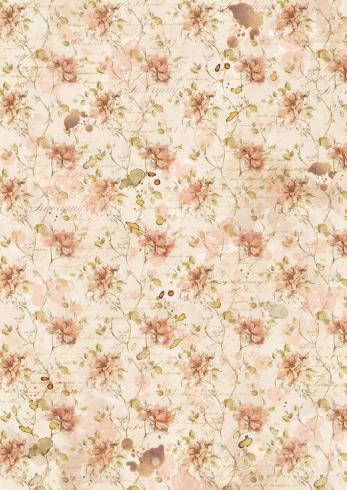 Ciao Bella - Seidenpapier - Decopatch Papier "A Journey of Love" Tissue Paper A4 - 6 Bogen