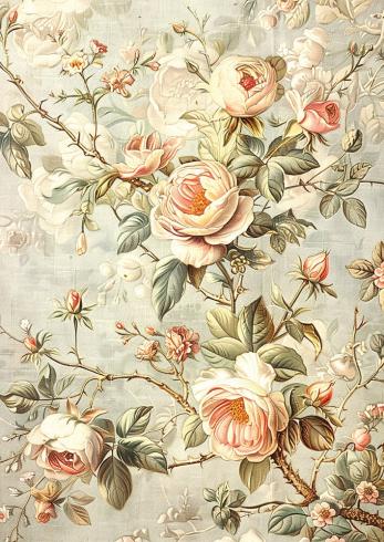 Ciao Bella - Seidenpapier - Decopatch Papier "18th Century" Tissue Paper A4 - 6 Bogen