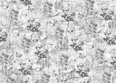 Ciao Bella - Seidenpapier - Decopatch Papier "Millefleur" Tissue Paper 70x50cm - 1 Bogen
