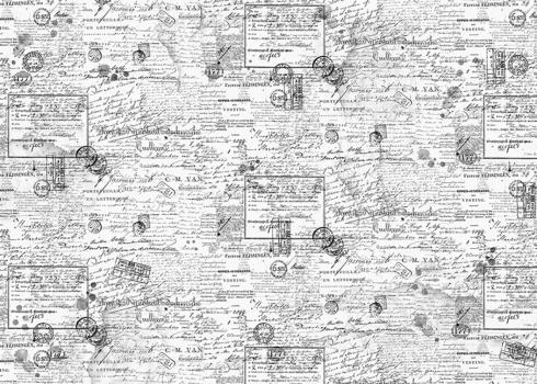 Ciao Bella - Seidenpapier - Decopatch Papier "Gentlemen Words" Tissue Paper 70x50cm - 1 Bogen