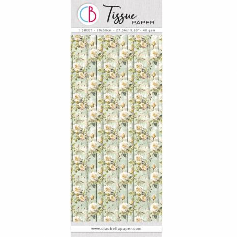 Ciao Bella - Seidenpapier - Decopatch Papier "Eden" Tissue Paper 70x50cm - 1 Bogen