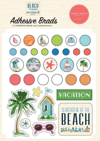 Carta Bella - Adhesive Brads "Beach Town"