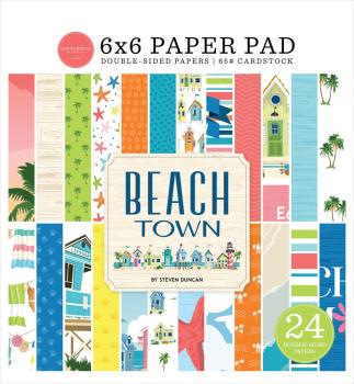 Carta Bella - Designpapier "Beach Town" Paper Pad 6x6 Inch - 24 Bogen