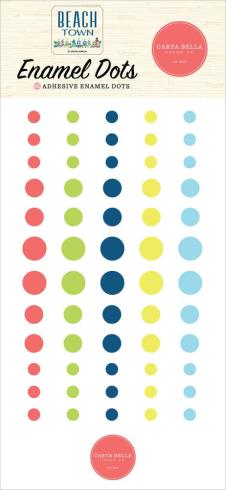 Carta Bella -"Beach Town" Enamel Dots 60 Stk. 