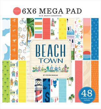 Carta Bella - Designpapier "Beach Town" Cardmakers Mega Pad 6x6 Inch - 48 Bogen