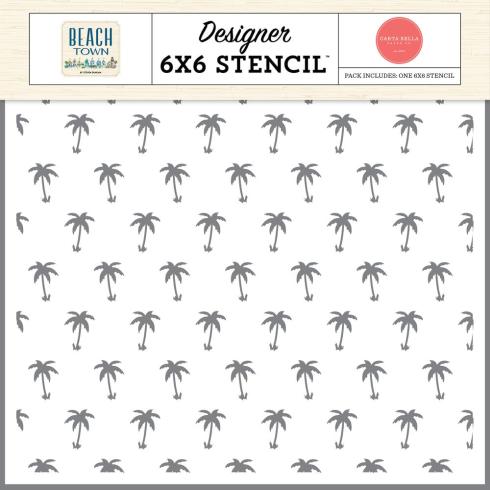 Carta Bella - Schablone 6x6 Inch "Palm Tree Paradise" Stencil