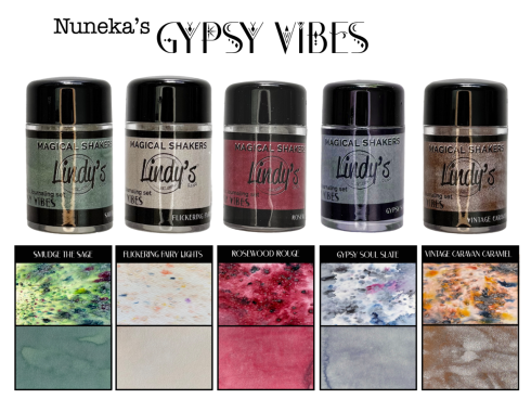 Lindys Stamp Gang - Pigmentpulver "Gypsy Vibes" Magical Shaker 2.0 Set - 5x10g