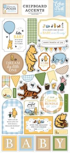 Echo Park - Sticker "Winnie The Pooh Baby" Chipboard 6x13 Inch