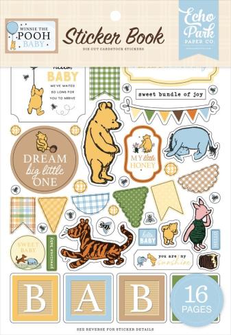 Echo Park - Aufkleber "Winnie The Pooh Baby" Sticker 
