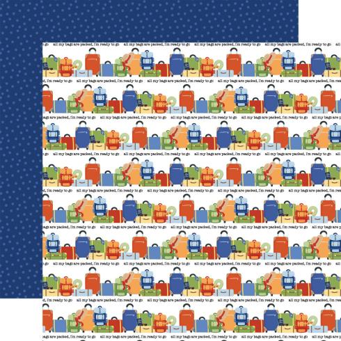 Echo Park - Designpapier "Born To Travel" Collection Kit 12x12 Inch - 12 Bogen