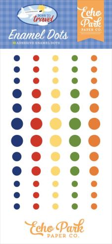 Echo Park - Enamel Dots "Born To Travel " 60 Stück