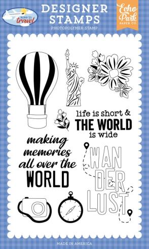 Echo Park - Stempelset "All Over The World" Clear Stamps