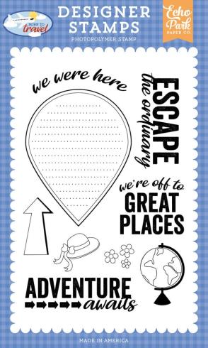 Echo Park - Stempelset "Journaling Pin" Clear Stamps