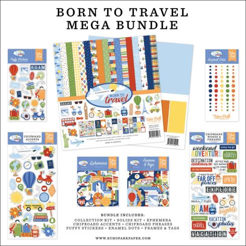 Echo Park - Komplettpaket "Born To Travel" Mega Bundle