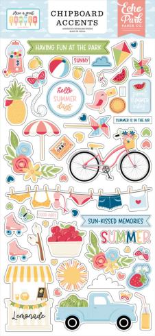Echo Park - Sticker "Have A Great Summer" Chipboard 6x13 Inch