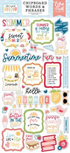 Echo Park - Sticker "Have A Great Summer" Chipboard 6x13 Inch